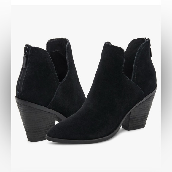 Blondo Shoes - BLONDO Ankle boots- Suede- Black- 3 inches heel- Block Heel Size:6 Like New